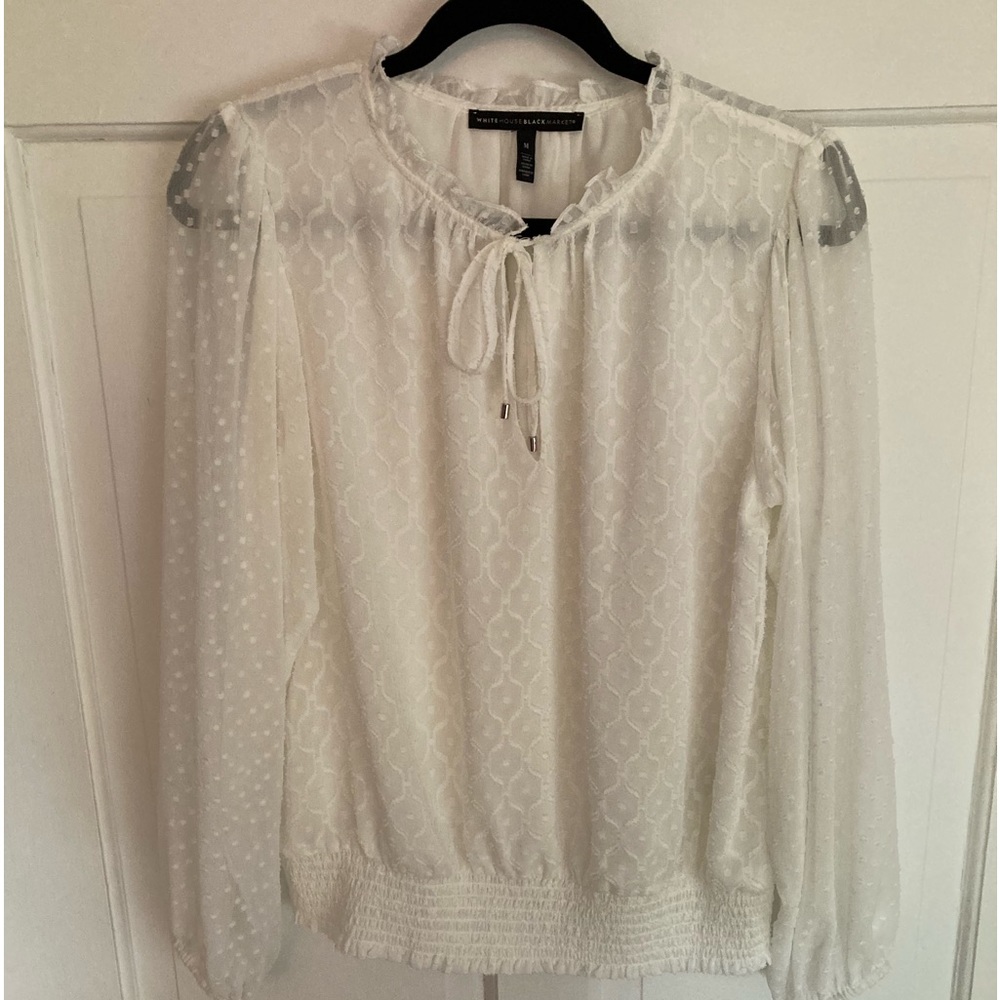 WHBM peasant blouse M